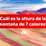 Cual es la altura de la montaña de 7 colores